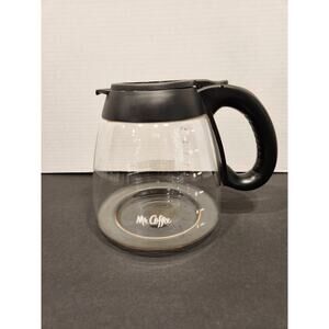 Mr. Coffee 12 Cup Replacement Glass Coffee Carafe/Pot Black Lid & Handle. s1